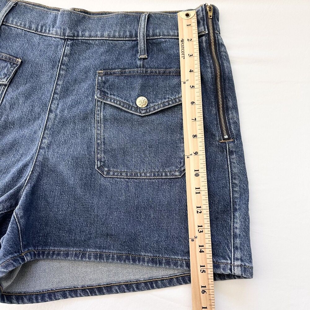 J. Crew Factory Dark Blue Denim Jean Shorts - Picture 9 of 10